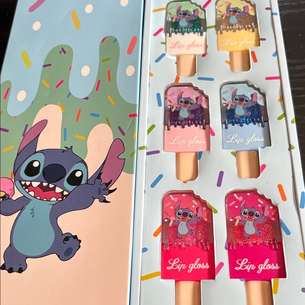 Stitch Popsicle Lip Gloss Set - Assorted Pastel & Bright Colors